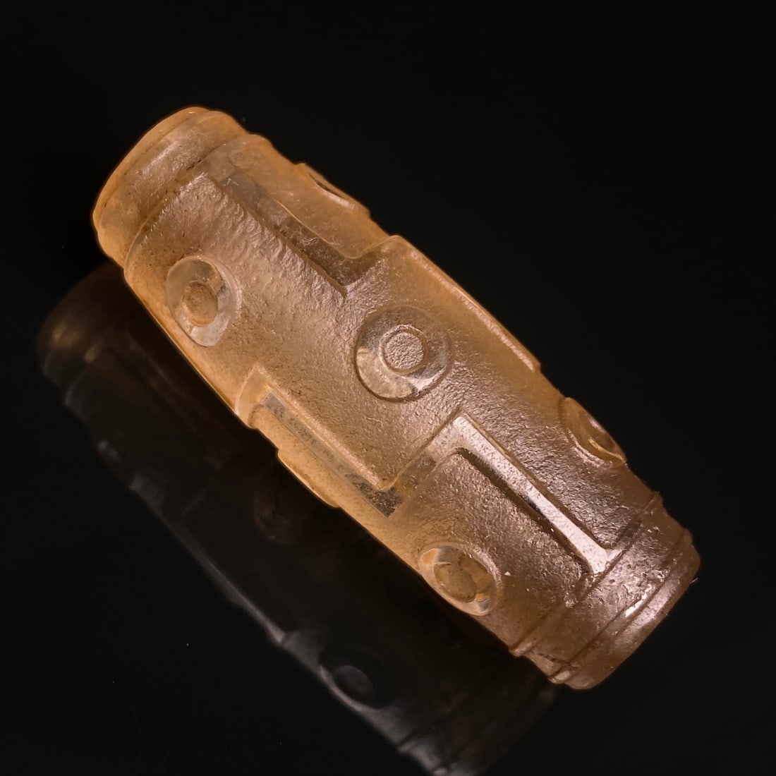 An Exquisite Crystal Nine Eyes Dzi Bead Pendant - 8