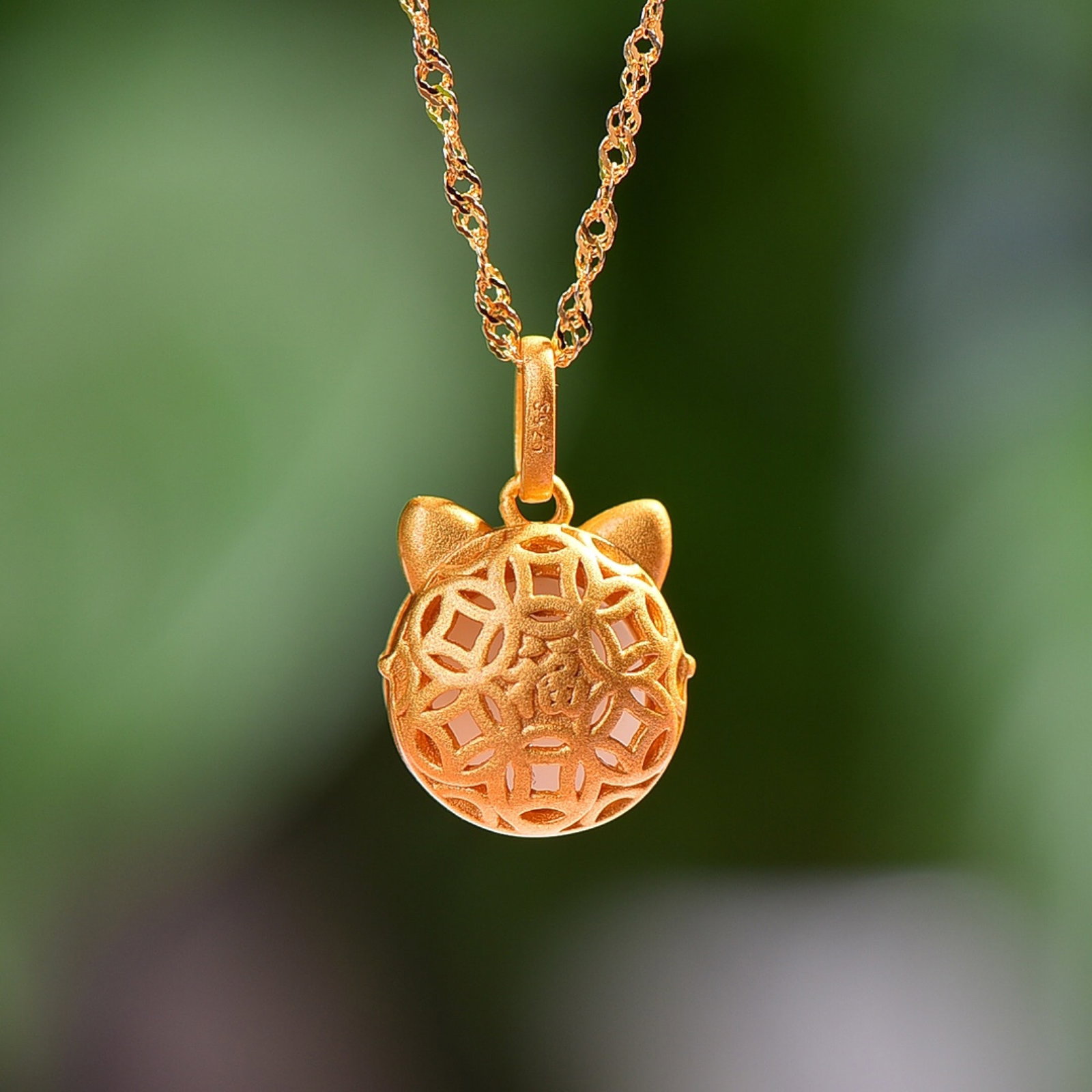 An Exquisite Sterling Silver-Gold Plated Inlaid White Jade Enamel Pendant - 5