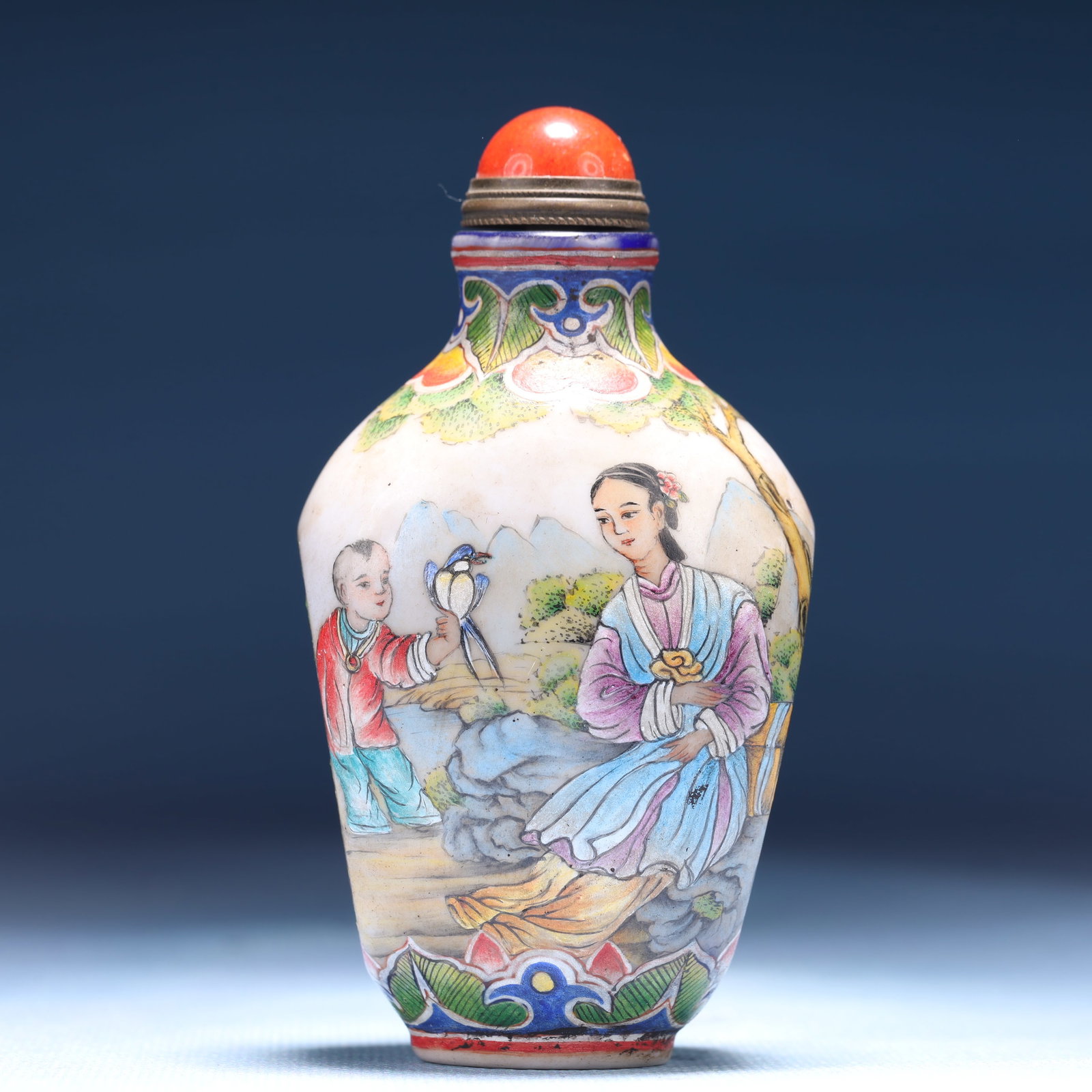 An Exquisite Glass Character and Story Pattern Snuff Bottle - 6
