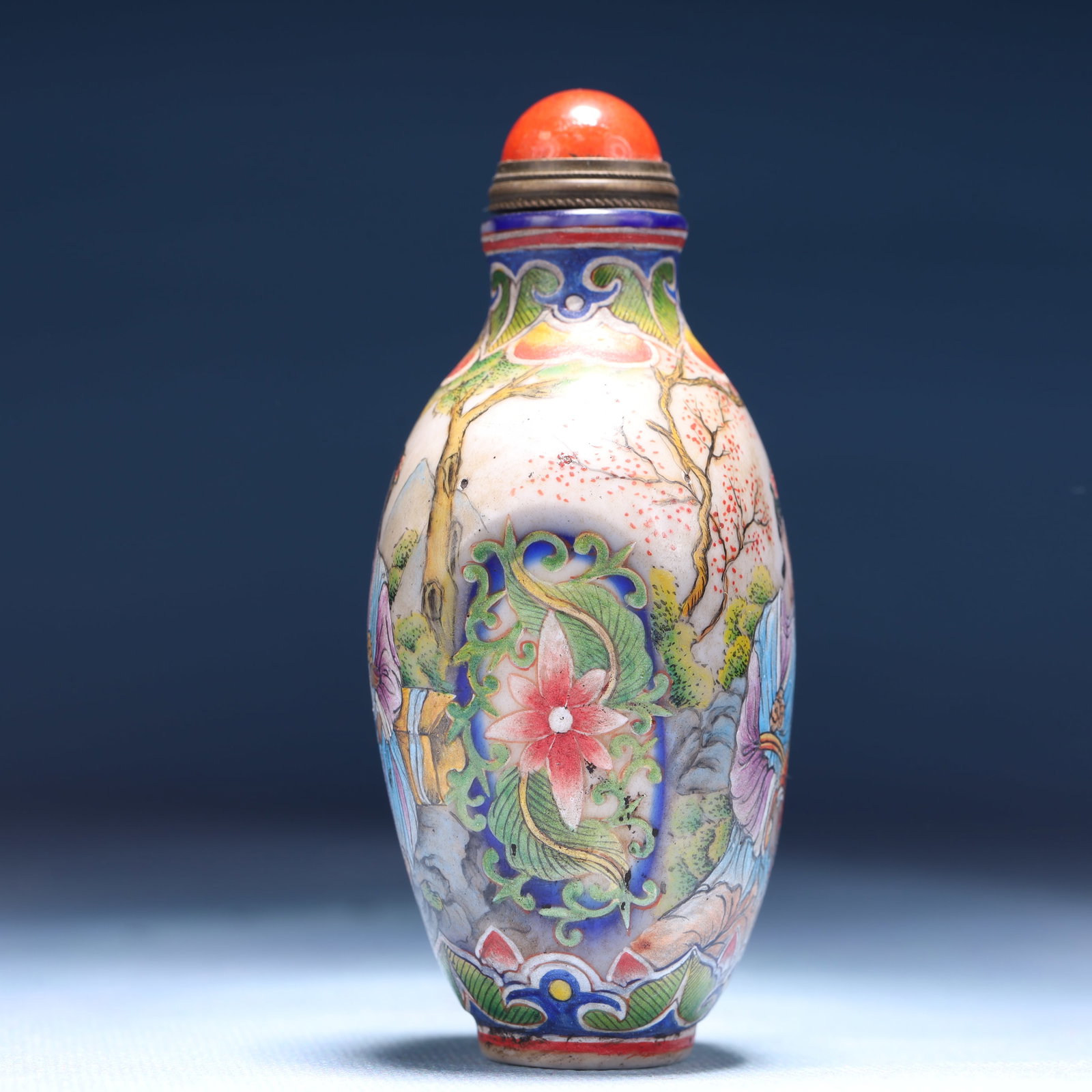 An Exquisite Glass Character and Story Pattern Snuff Bottle - 7