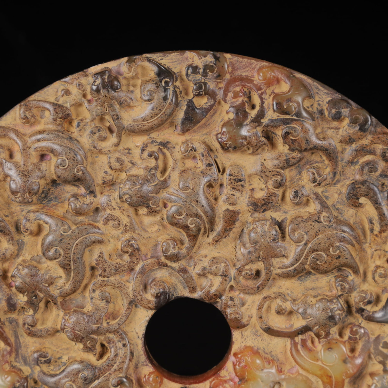 An Exquisite White Jade Chi-Dragon Pattern Jade Pendant,with Poem - 2