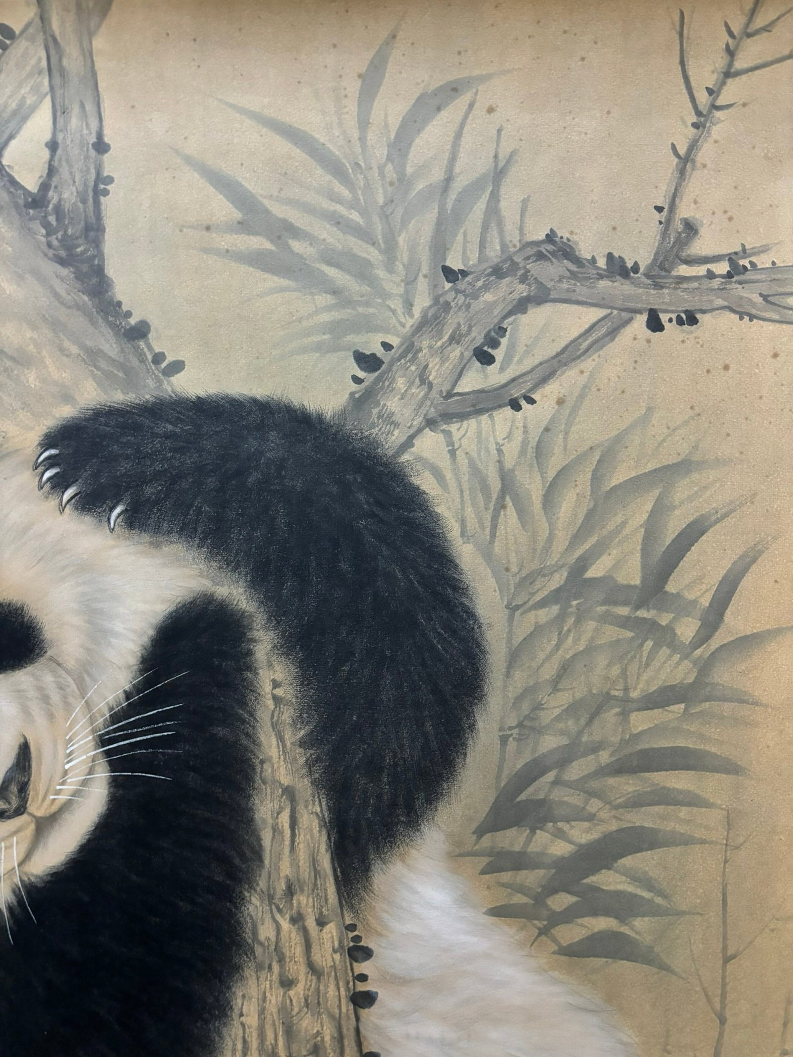 A Chinese Vertical Scroll Ink Painting of Panda on Paper,Zhang Daqian - 3