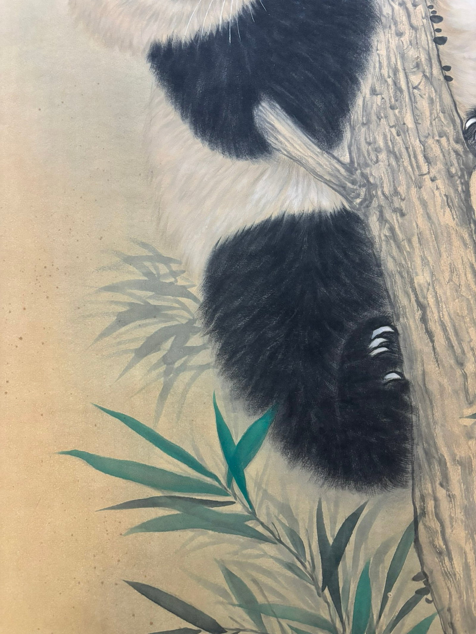 A Chinese Vertical Scroll Ink Painting of Panda on Paper,Zhang Daqian - 5