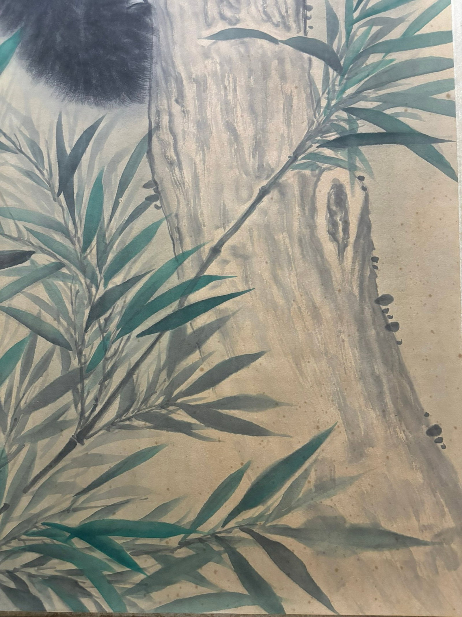 A Chinese Vertical Scroll Ink Painting of Panda on Paper,Zhang Daqian - 8