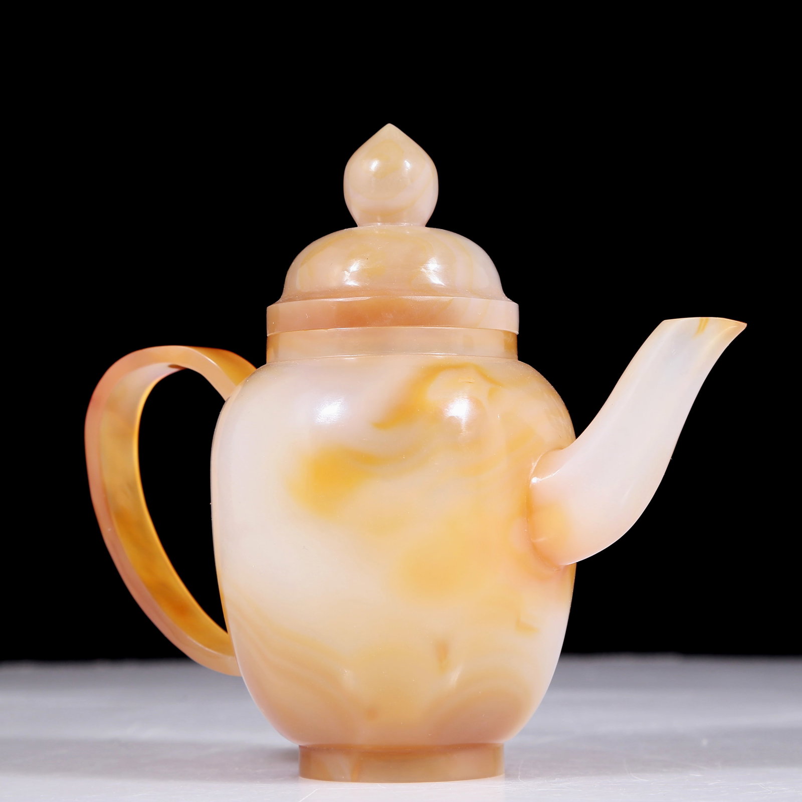 A set of exquisite agate gold-covered tea sets - 4