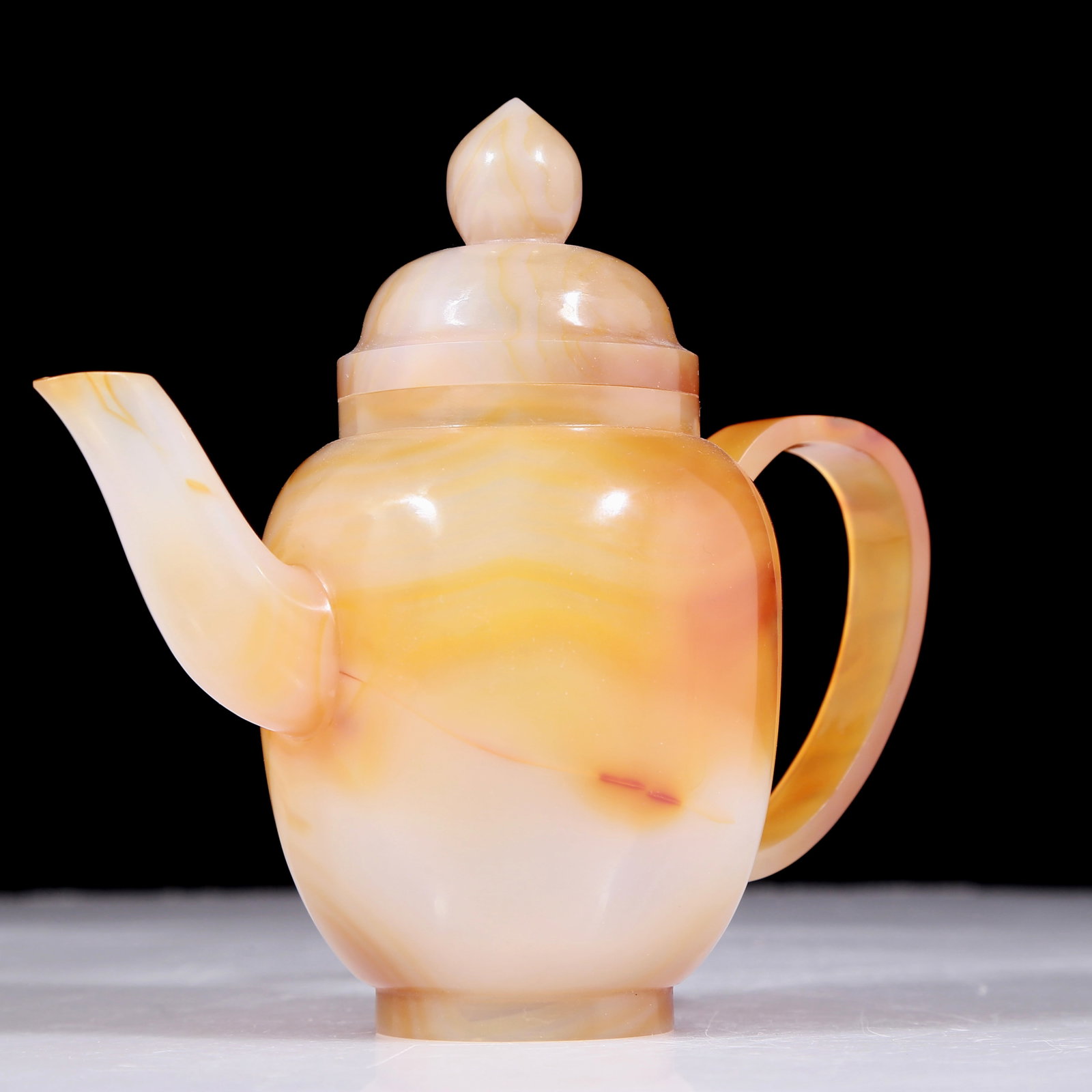 A set of exquisite agate gold-covered tea sets - 6