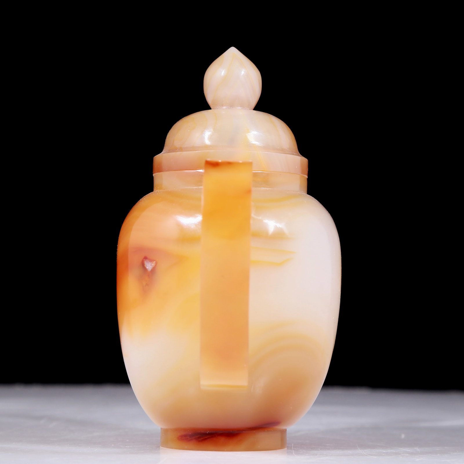 A set of exquisite agate gold-covered tea sets - 9