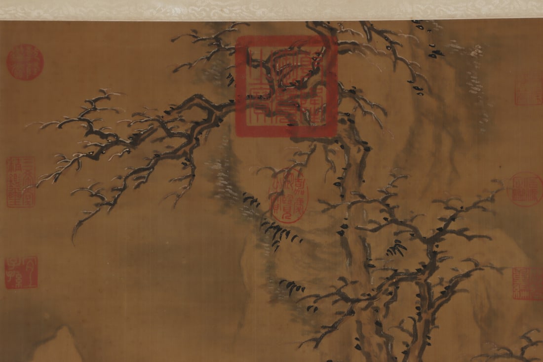 A Chinese Vertical Scroll Ink Painting of Dharma on Paper,Lu Lingjia - 3