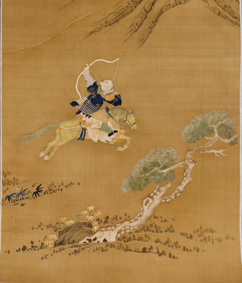 Gu embroidered barbarian hunting horse - 4