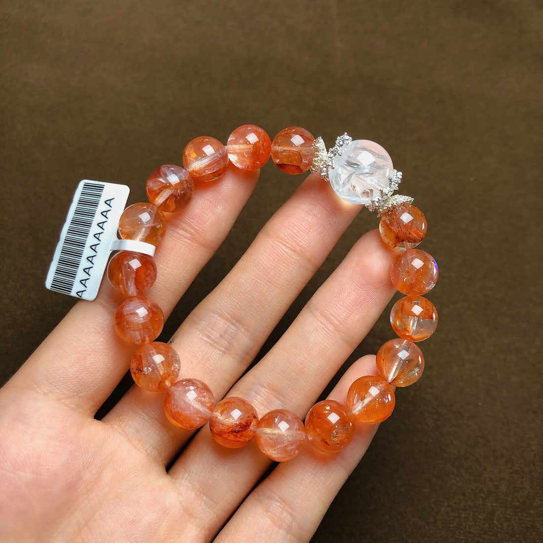 An Exquisite Crystal Bracelets: Estimated Value:1200-2400 An Exquisite Crystal Bracelets,Size:9.5mm,13.4mm,Weight:26.7g 水晶手串