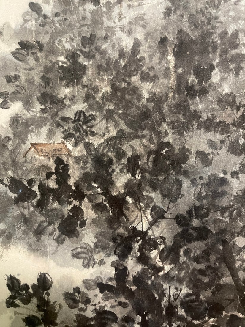 A Chinese Vertical Scroll Ink Painting of Landscape on Paper,Fu Baoshi - 3