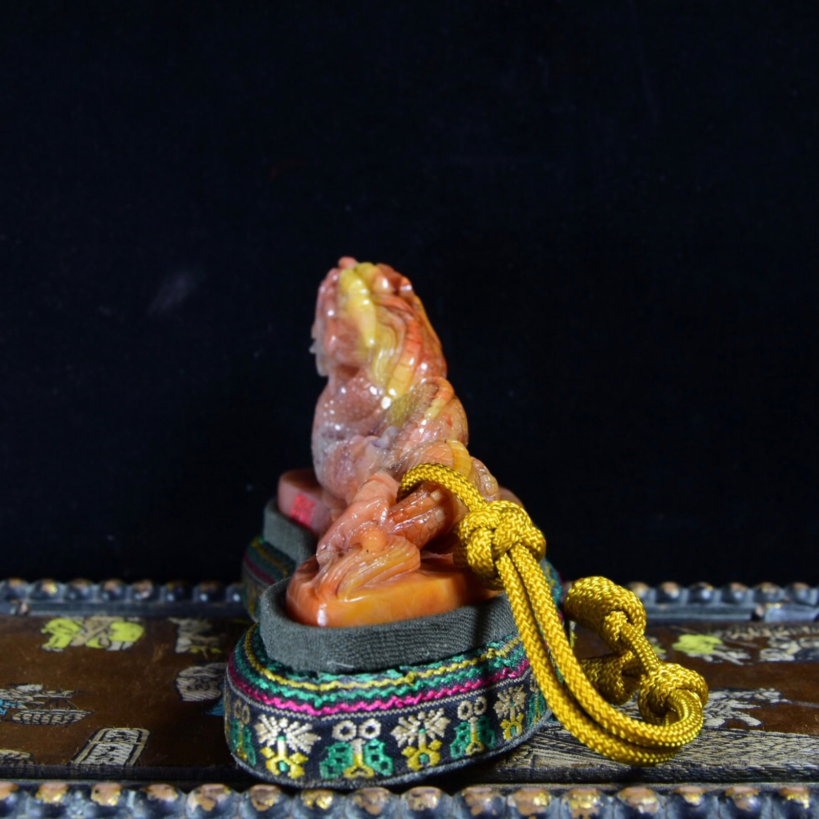 An Exquisite Shoushan Stone Dragon Pattern Seal - 7