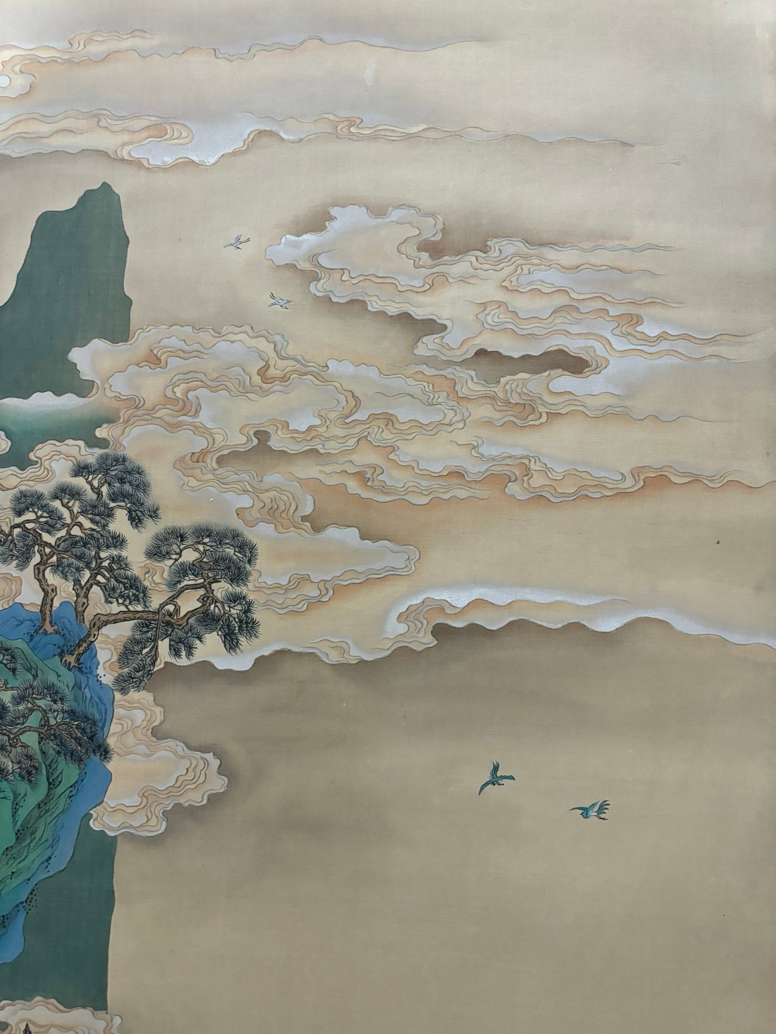 A Chinese Vertical Scroll Ink Painting of Landscape on Silk,Zhang Daqian - 3