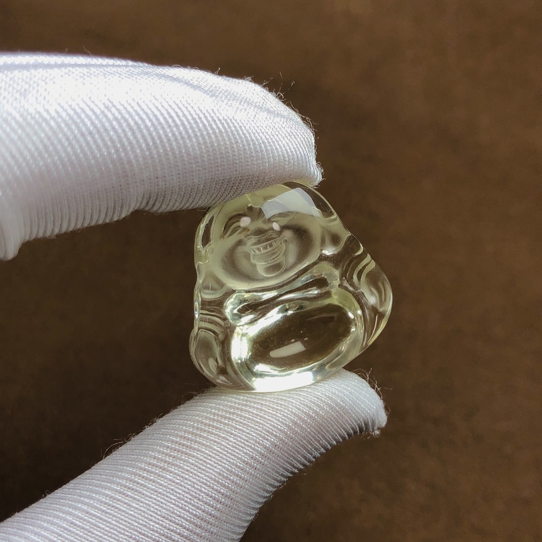 An Exquisite Crystal Maitreya Buddha Pendant - 7
