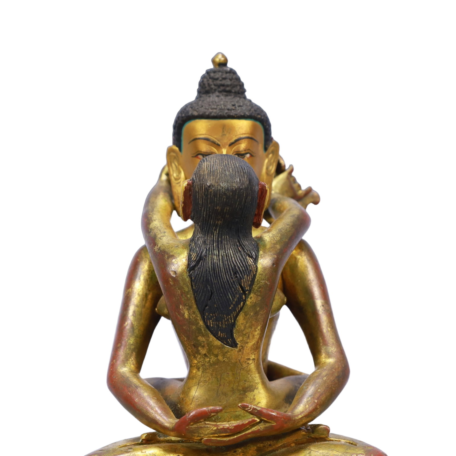 A Solemn Gilt Bronze Statue of Mandkesvara - 2