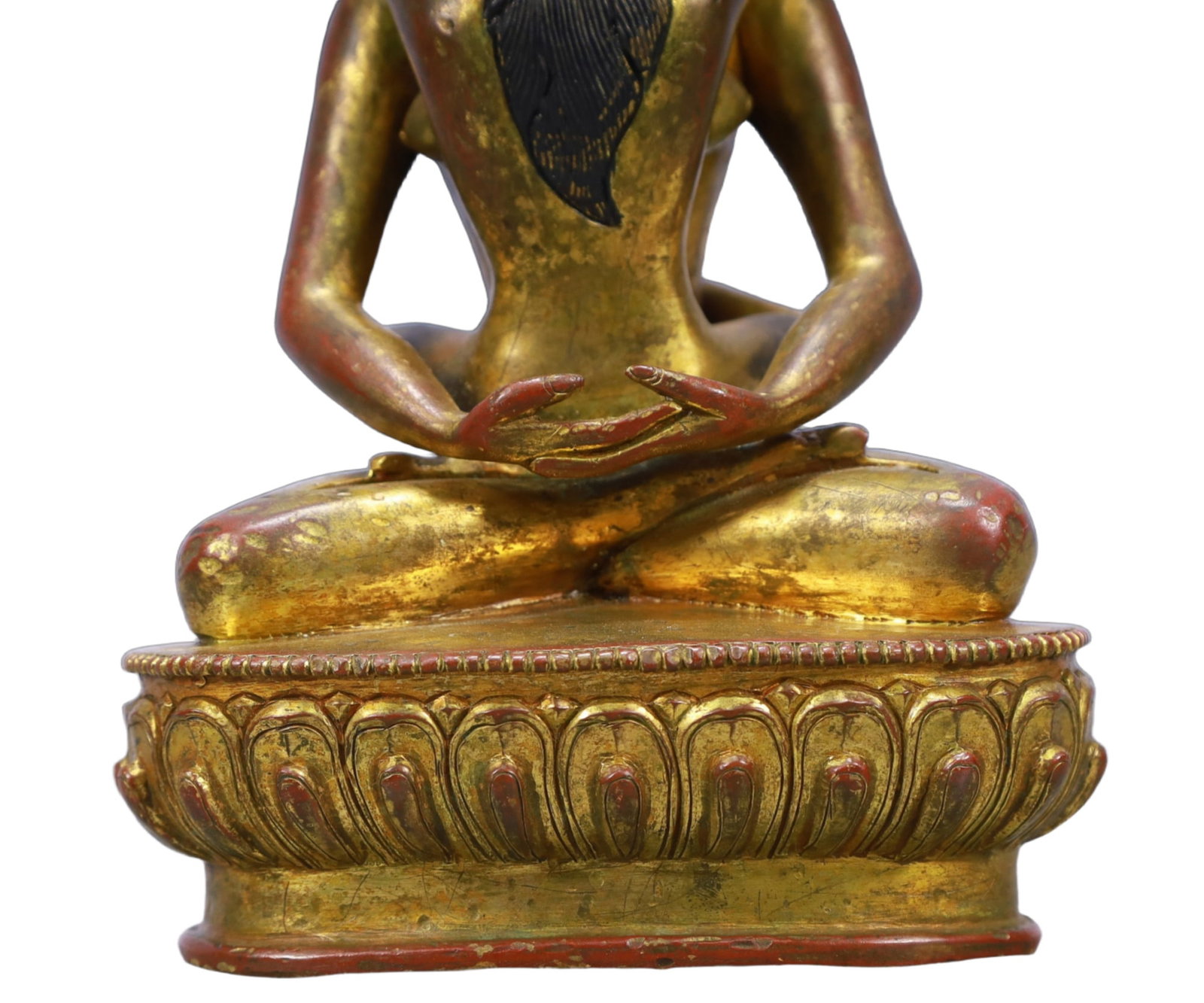 A Solemn Gilt Bronze Statue of Mandkesvara - 3