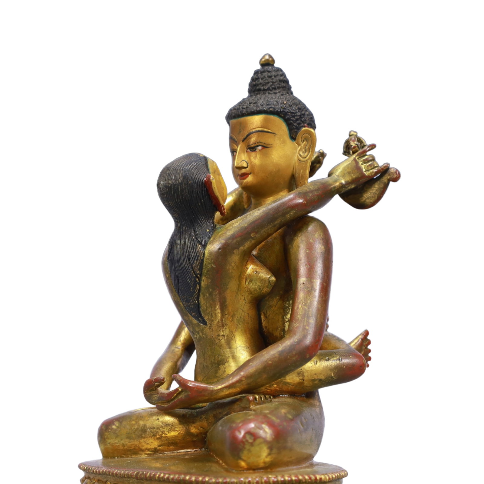 A Solemn Gilt Bronze Statue of Mandkesvara - 5