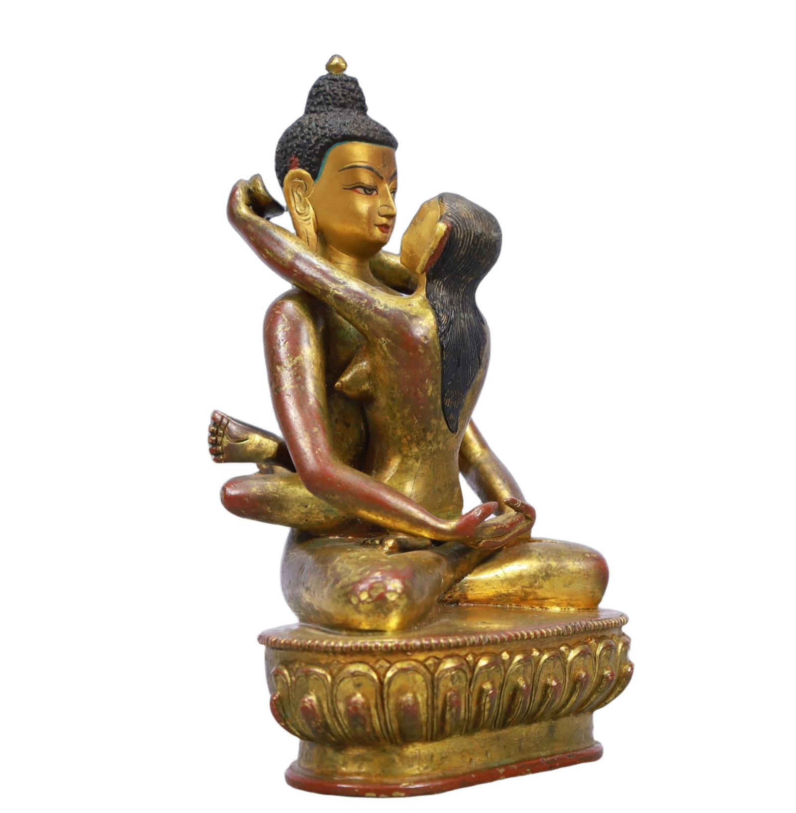 A Solemn Gilt Bronze Statue of Mandkesvara - 6