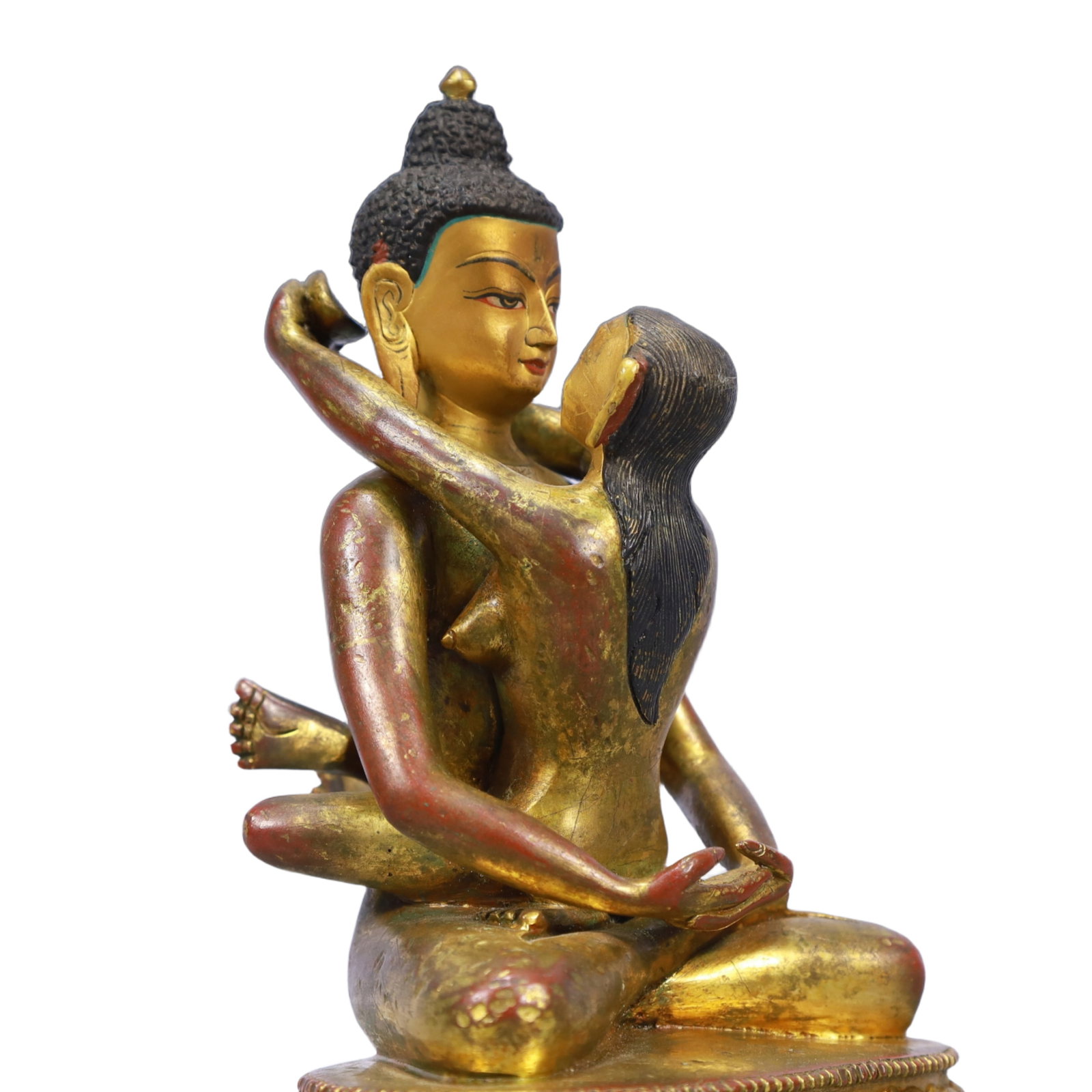 A Solemn Gilt Bronze Statue of Mandkesvara - 7