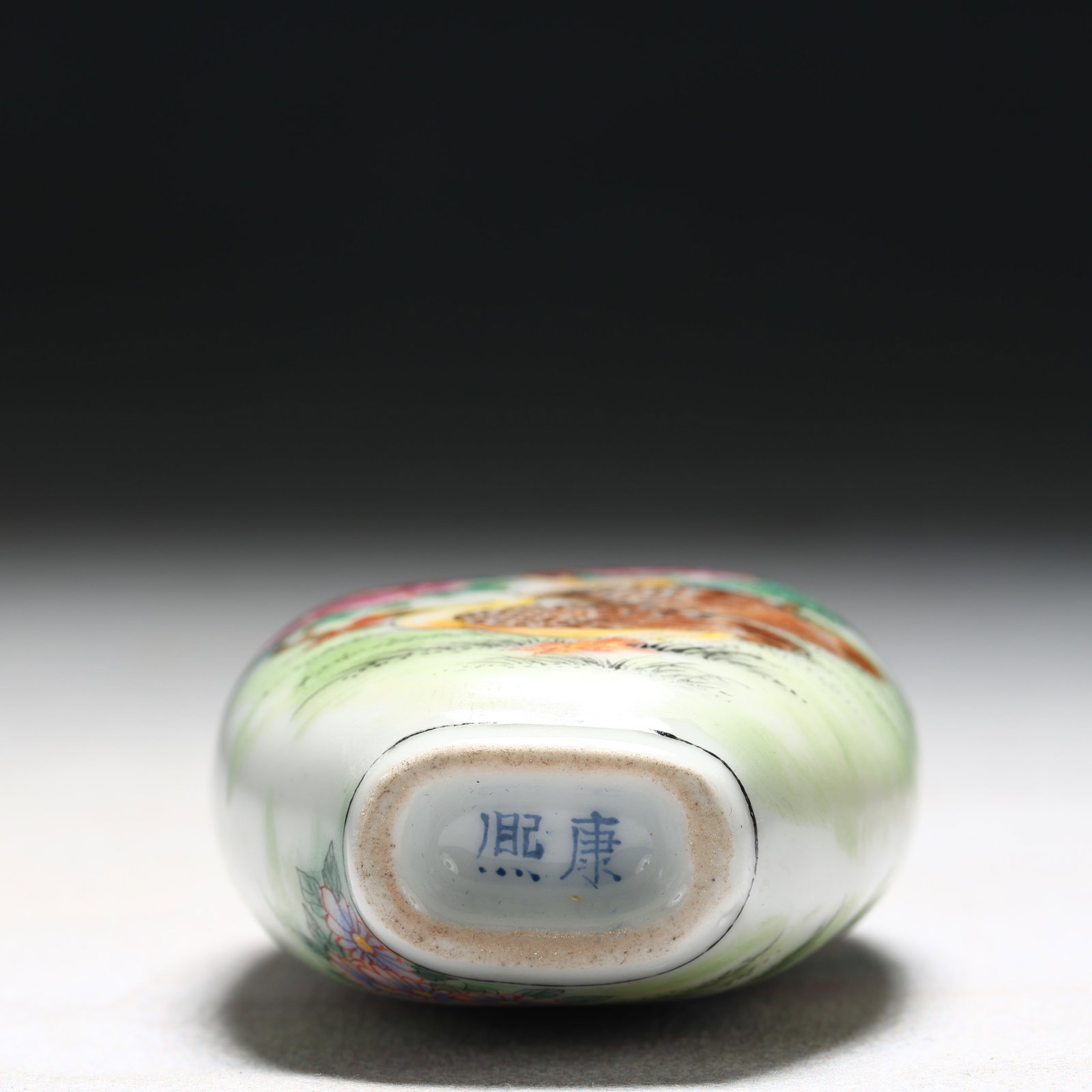 An Exquisite Enamel Flower and Bird Pattern Porcelain Snuff Bottle - 5