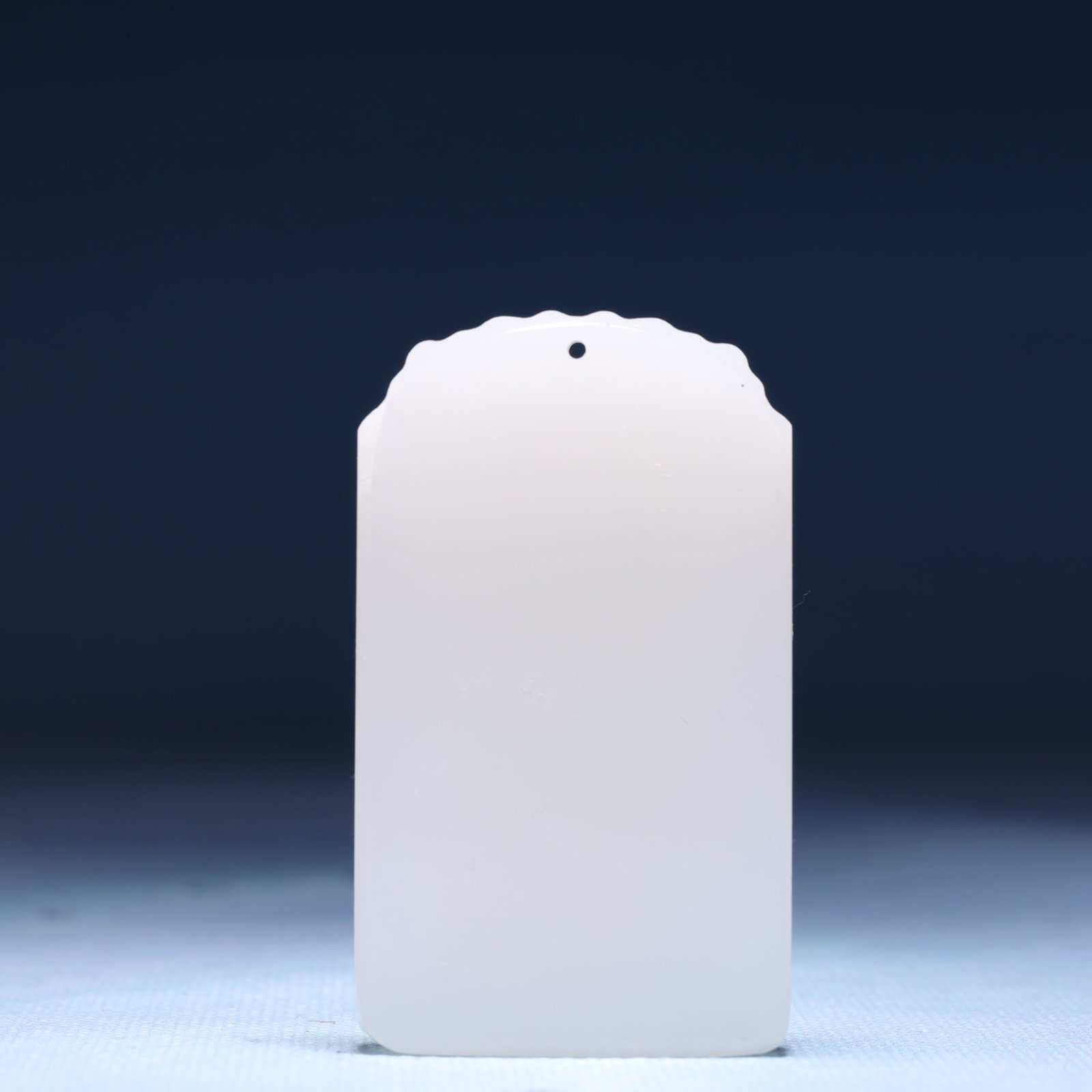 An Exquisite White Jade Statue of Mammon Pendant - 4