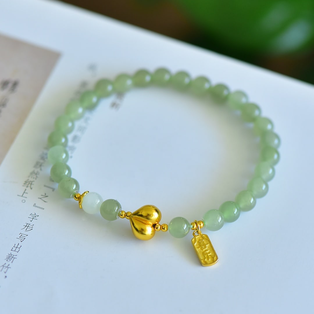 An Exquisite Greenish Jade Bracelets - 3