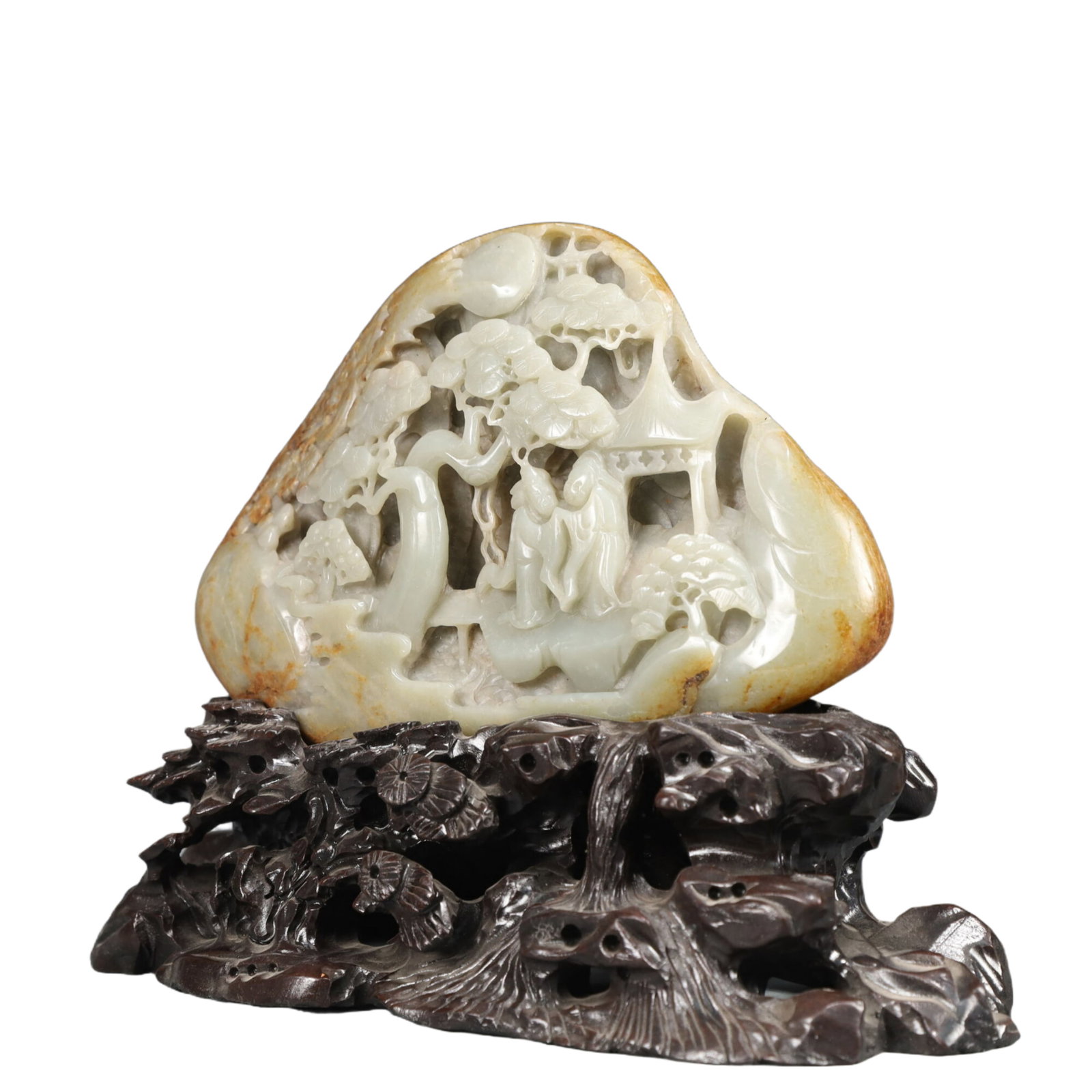 An Exquisite Agate Landscape and Figure Pattern Ornament - 3