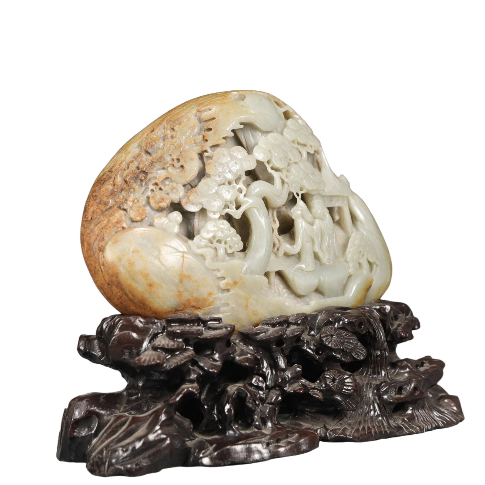 An Exquisite Agate Landscape and Figure Pattern Ornament - 4