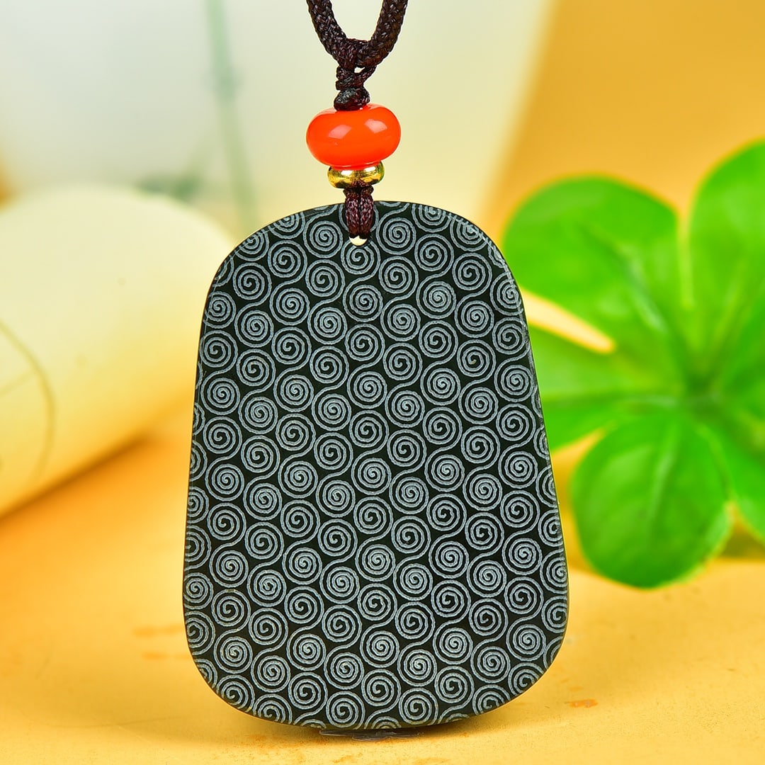 An Exquisite Sapphire Auspicious Beast Pattern Pendant - 6