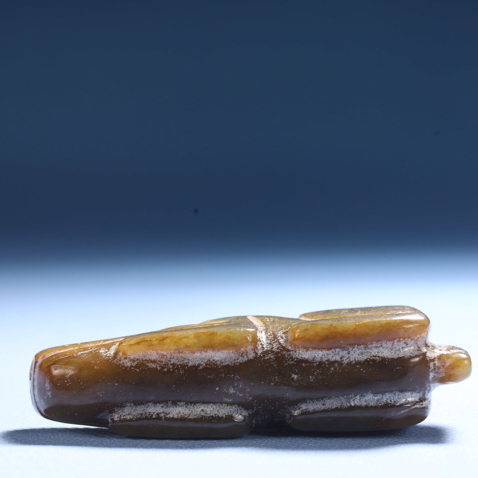An Archaic Hongshan Culture Greenish Jade Animal Ornament - 5