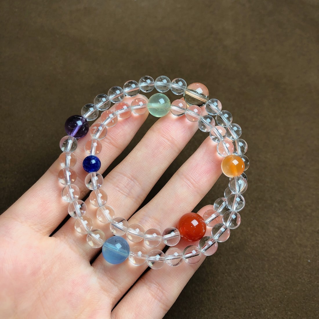 An Exquisite Crystal Bracelets: Estimated Value:720-1440 An Exquisite Crystal Bracelets,Size:6.6mm,10.3mm,Weight:25.9g 水晶手串