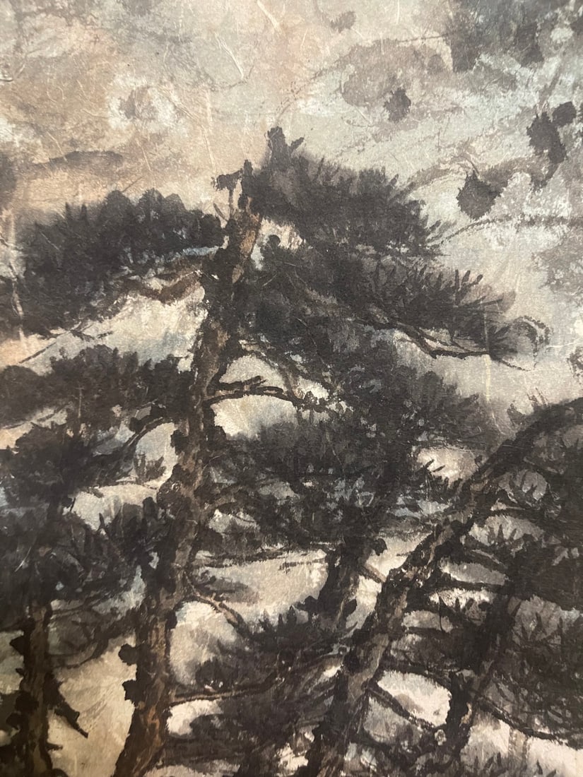 A Chinese Vertical Scroll Ink Painting of Landscape on Paper,Fu Baoshi - 5