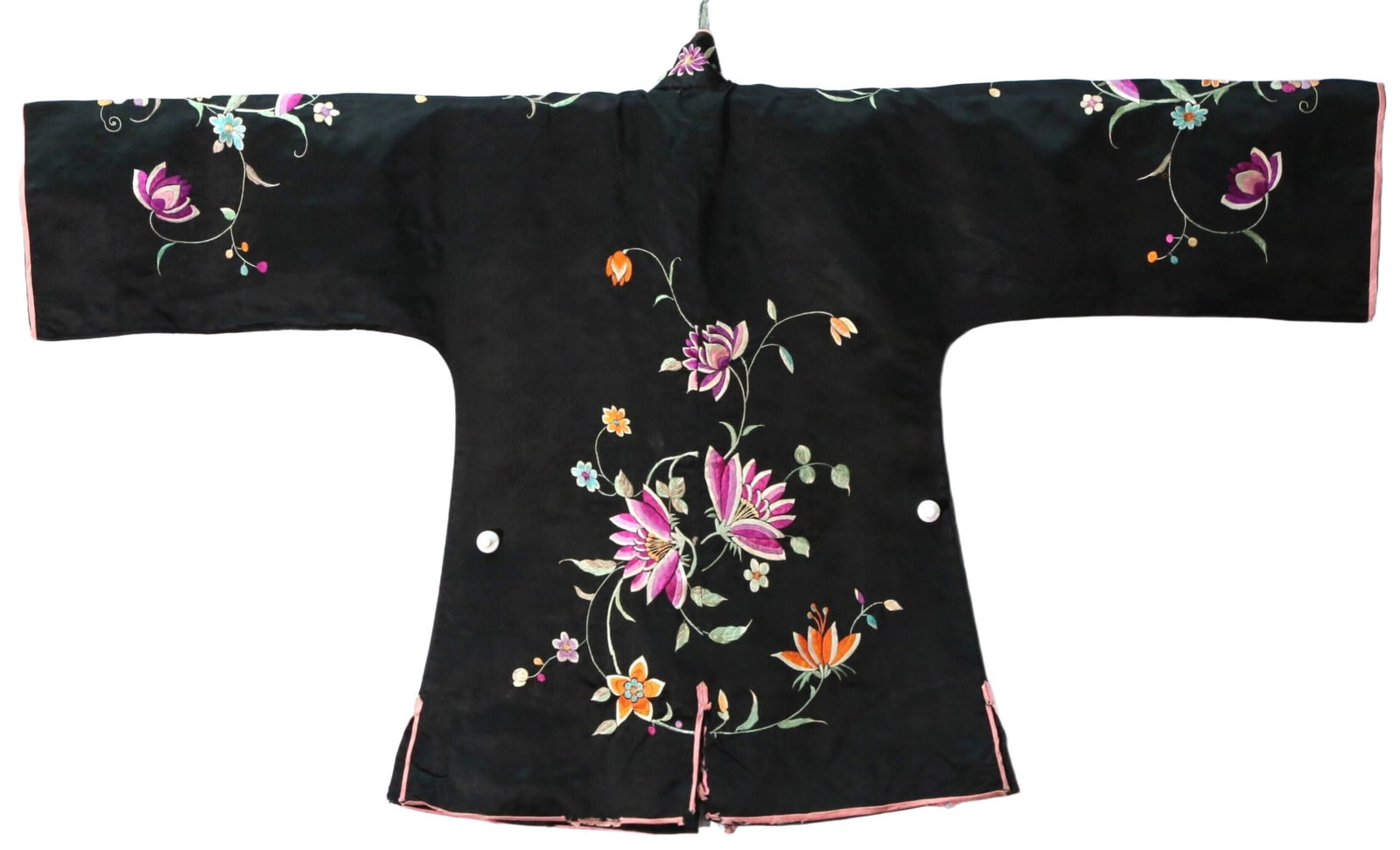 A Fabulous Embroidered 'Flower& Butterfly' Jacket - 2