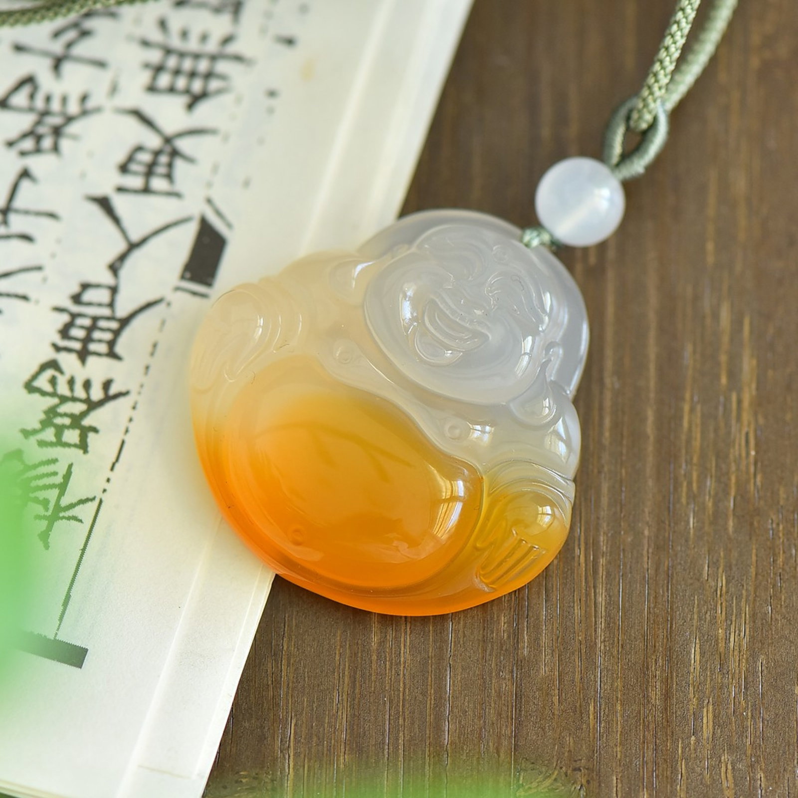 An Exquisite Statue of Maitreya Buddha Pendant - 3