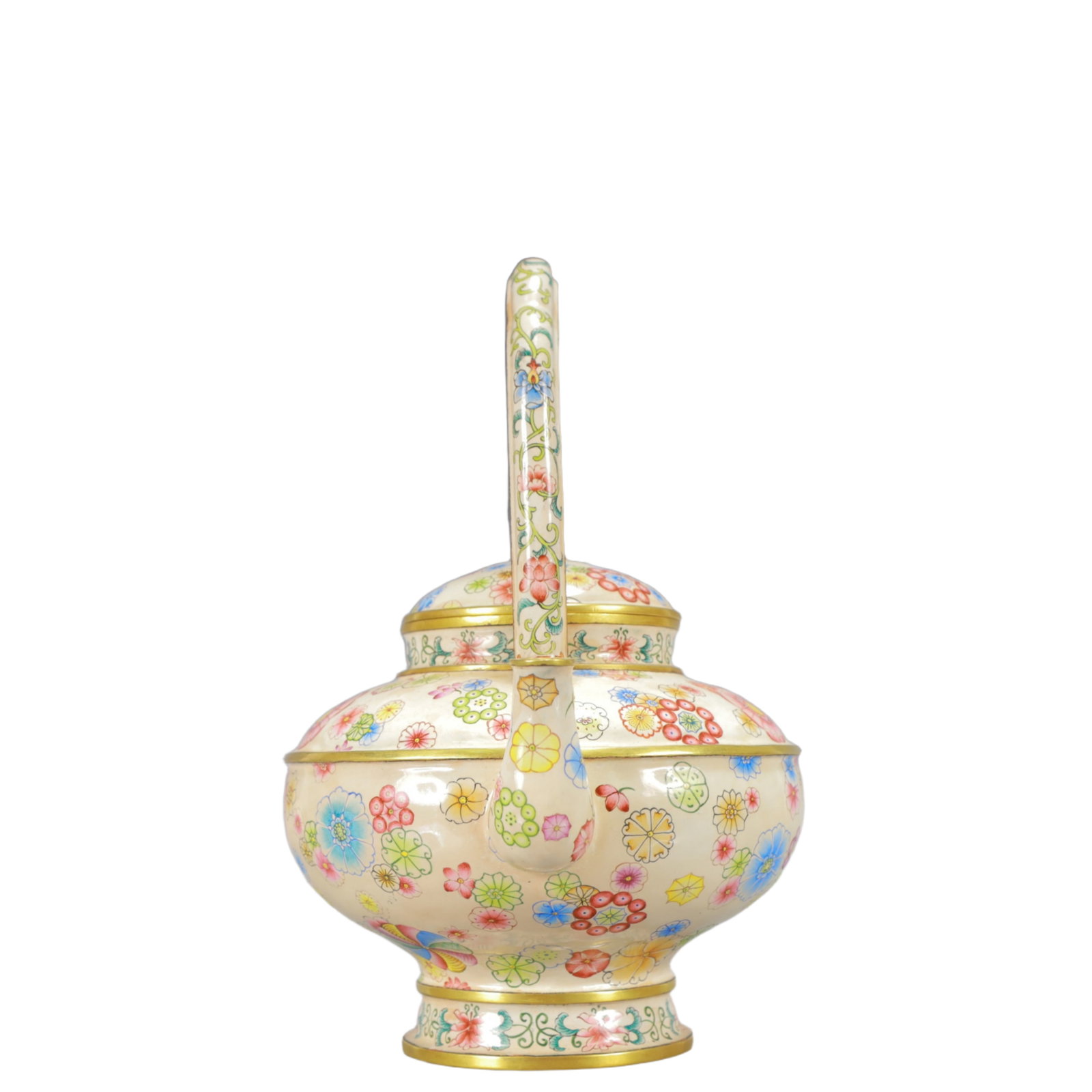 An Exquisite Painted Enamel Flower Pattern Ewer - 5