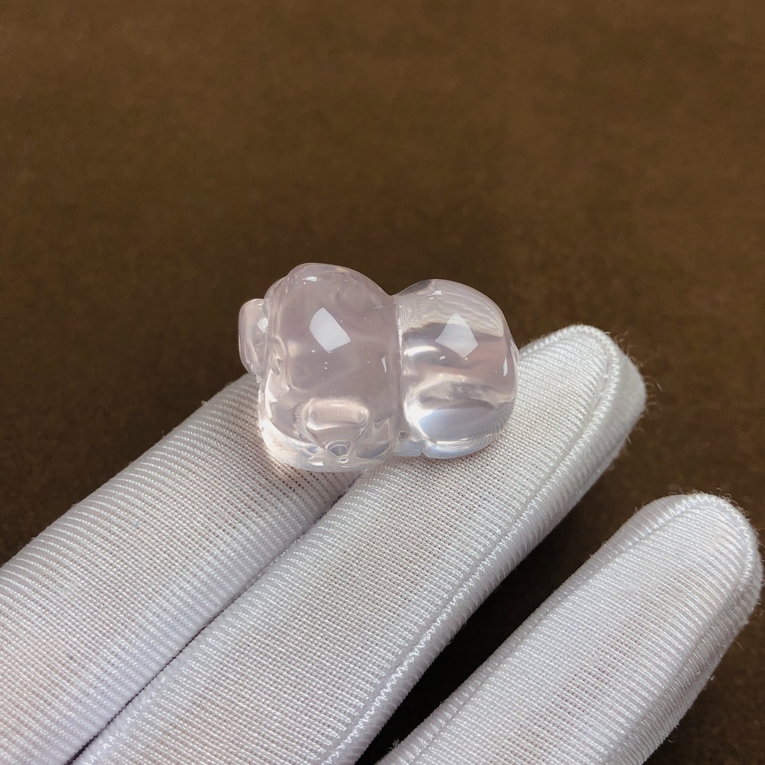 An Exquisite Crystal Pig Pendant - 4