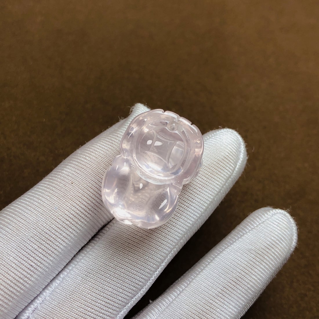 An Exquisite Crystal Pig Pendant - 6