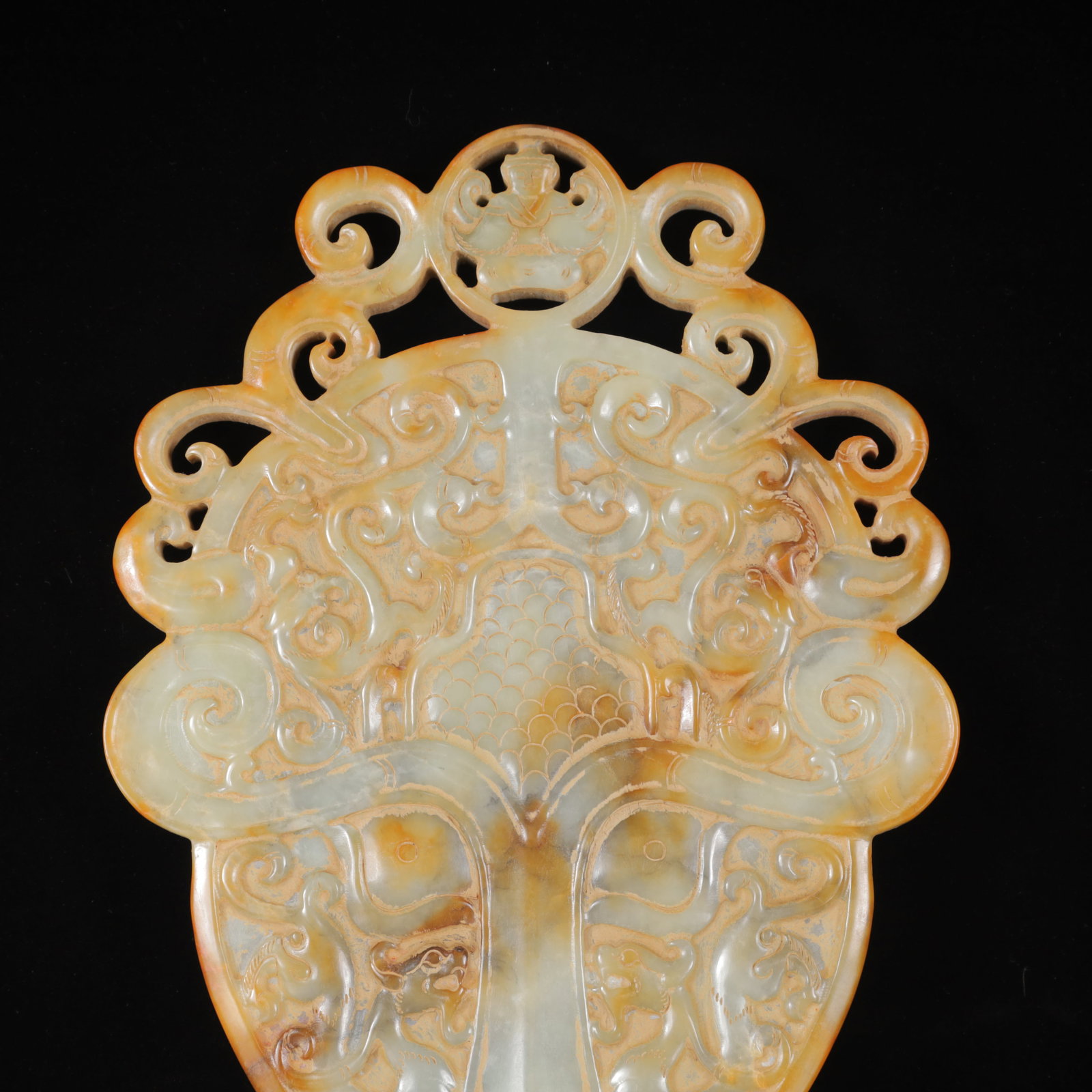 A Exquisite White Jade Dragon and Phoenix Pattern Ornament - 6