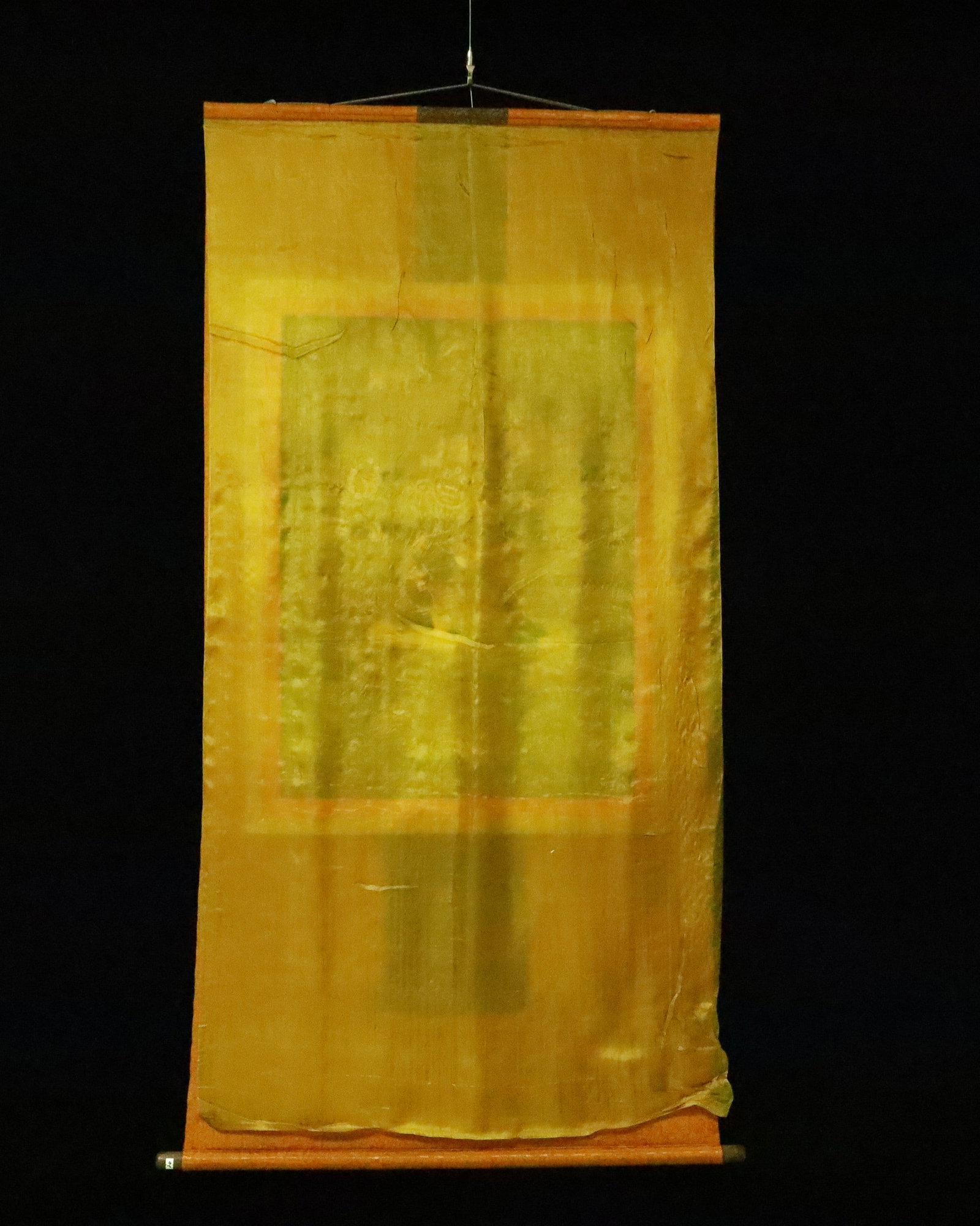 A Rare Brocade Painted Color Statue of Vajra Tangka - 10