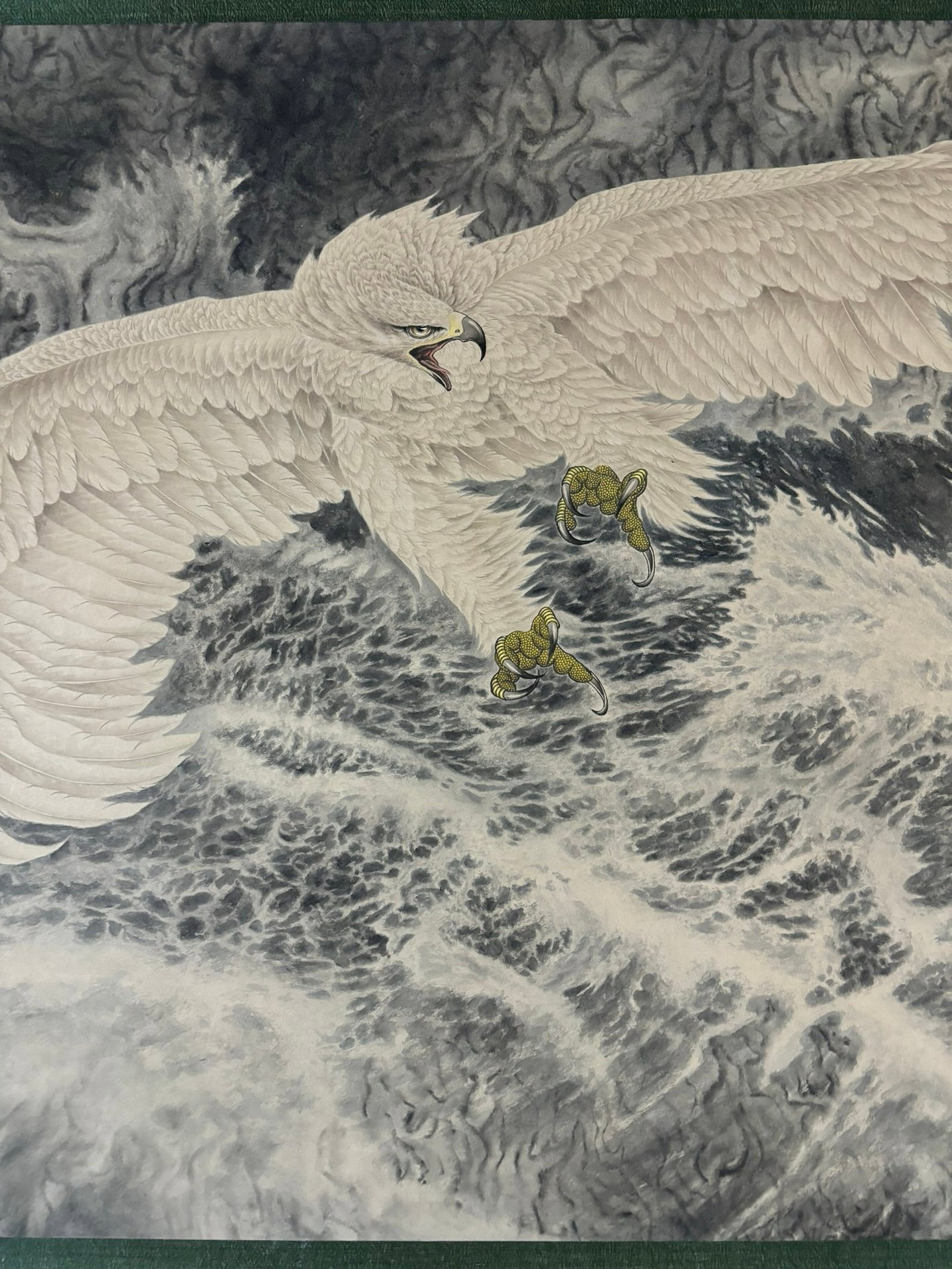 A Chinese Ink Painting of Eagle on Paper,Zhang Daqian - 5