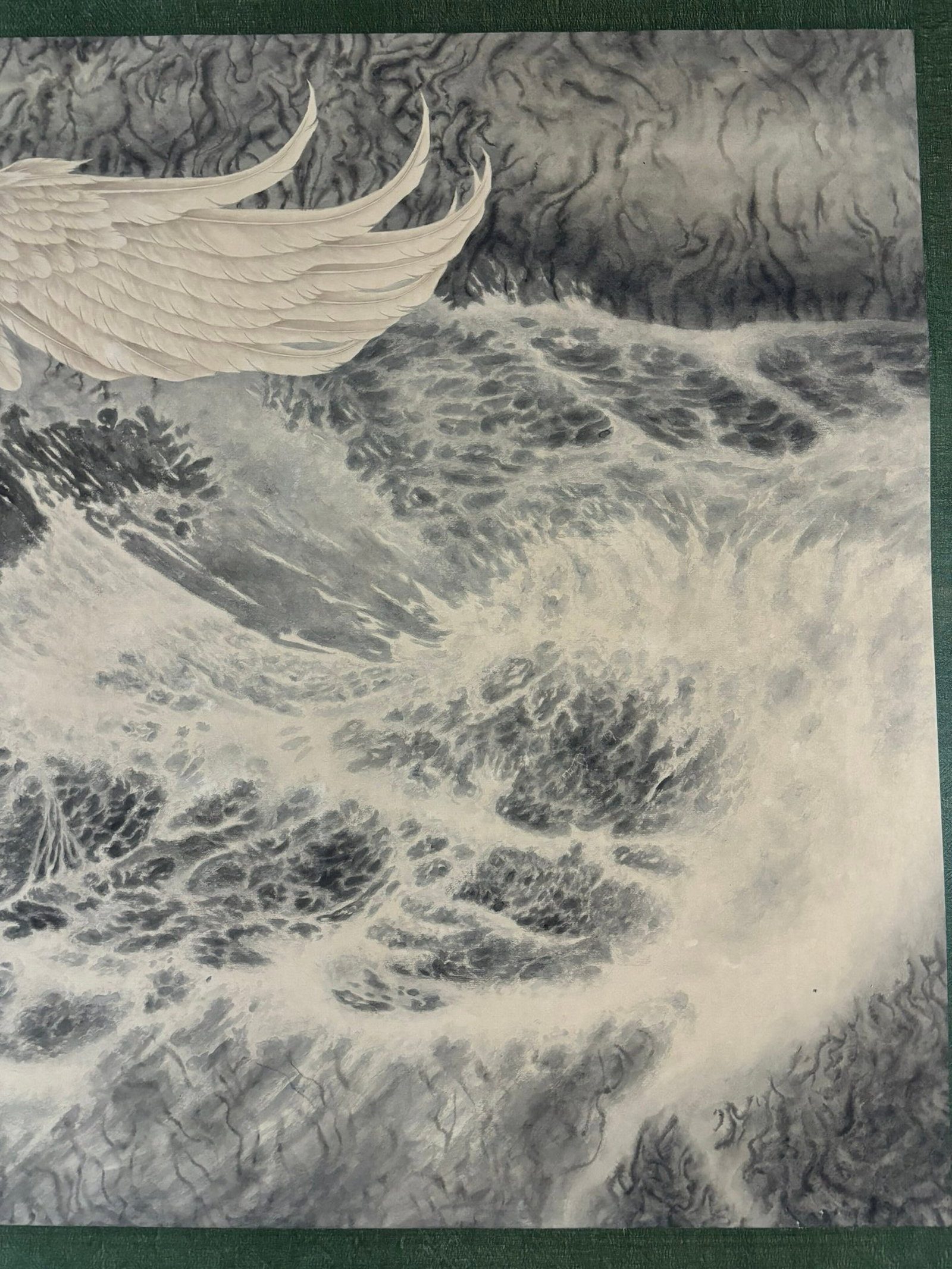 A Chinese Ink Painting of Eagle on Paper,Zhang Daqian - 6