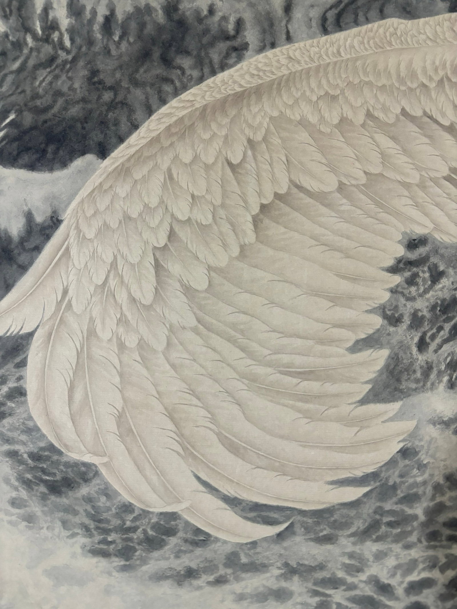 A Chinese Ink Painting of Eagle on Paper,Zhang Daqian - 7