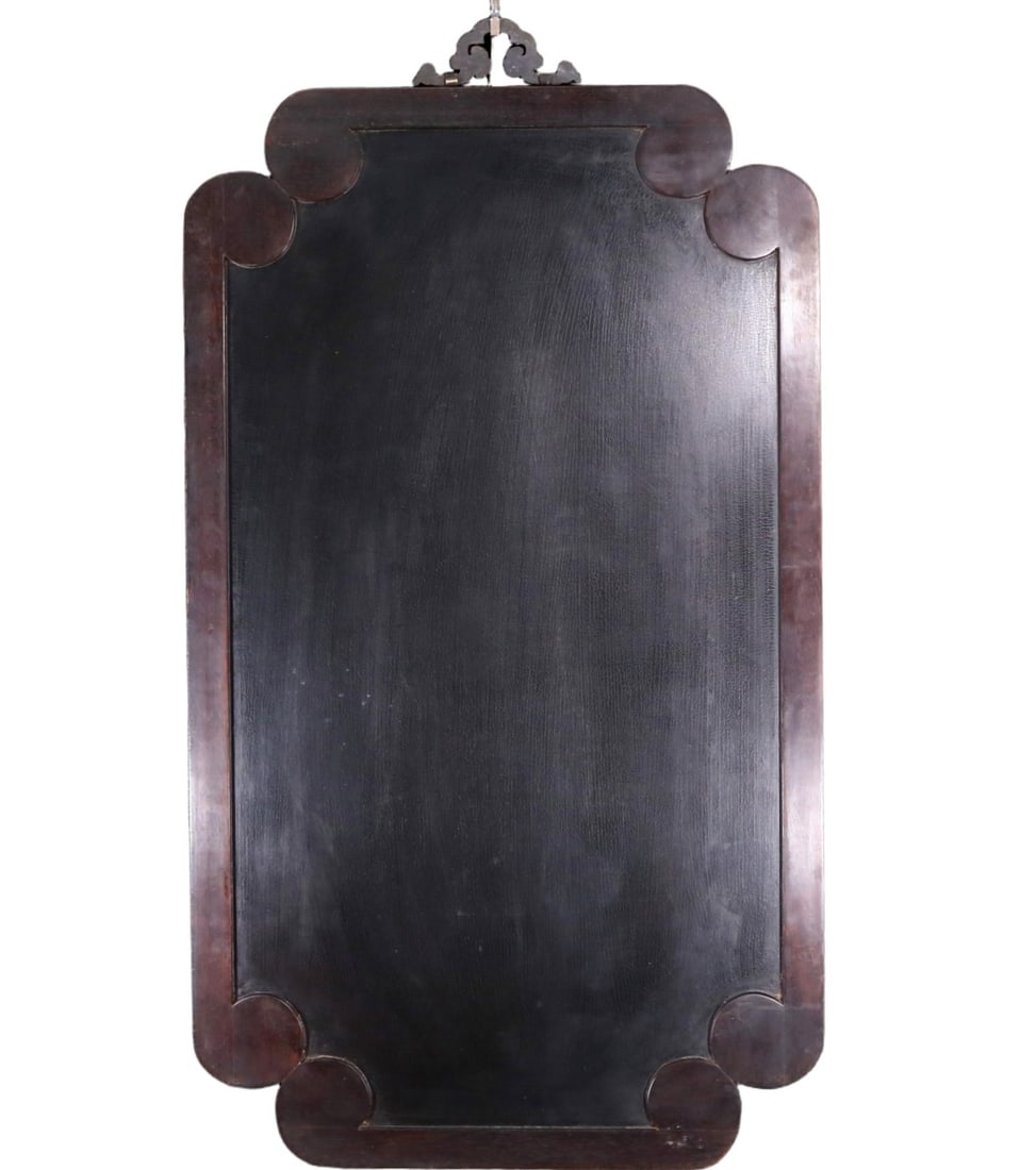 An exquisite zitanwood lacquered vase pattern hanging screen - 7