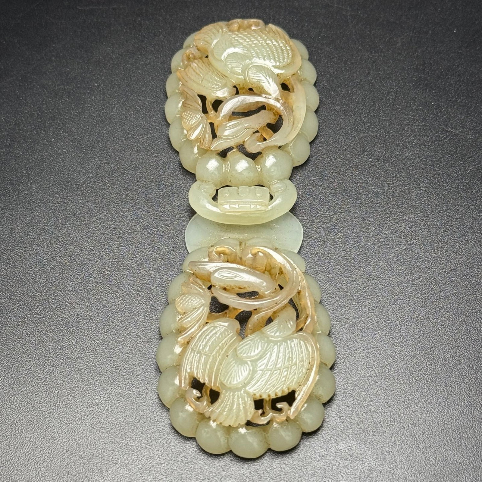 A Pair of Exquisite White Jade Crane Pattern Pendants - 6