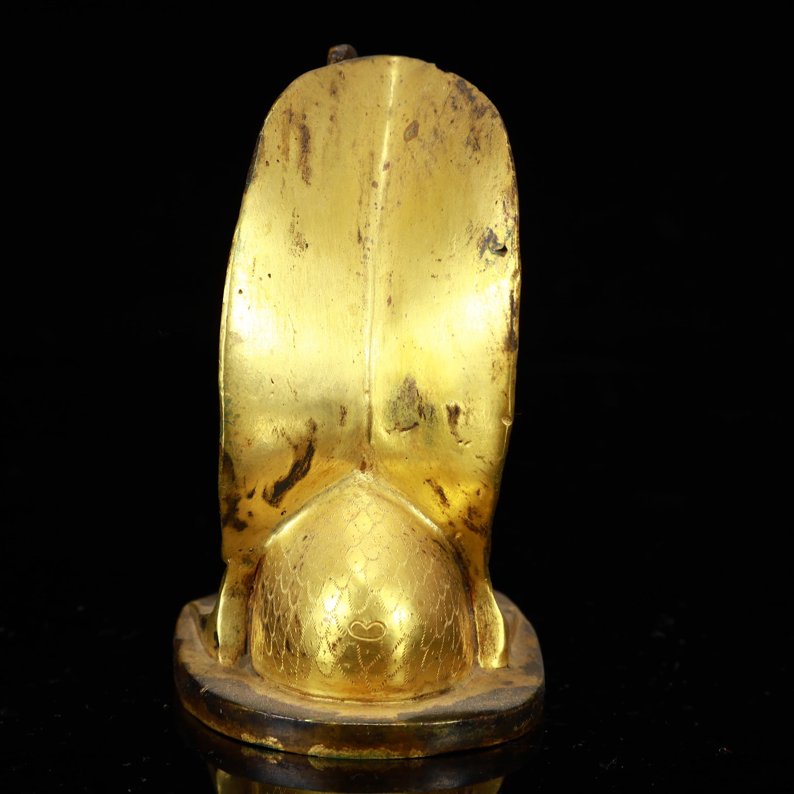 A Rare Gilt Bronze Duck Ornament - 7