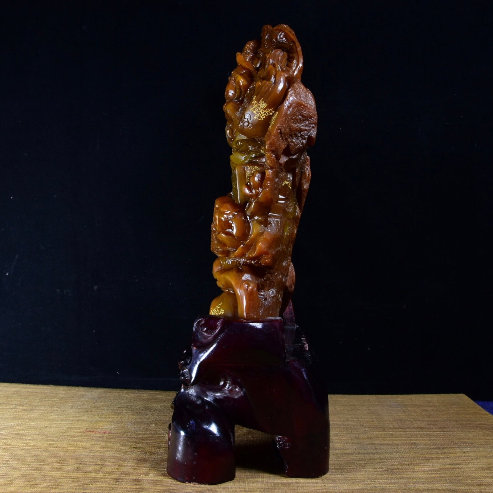 A Huge Tianhuang Stone Dragon and Phoenix Pattern Ornament - 7