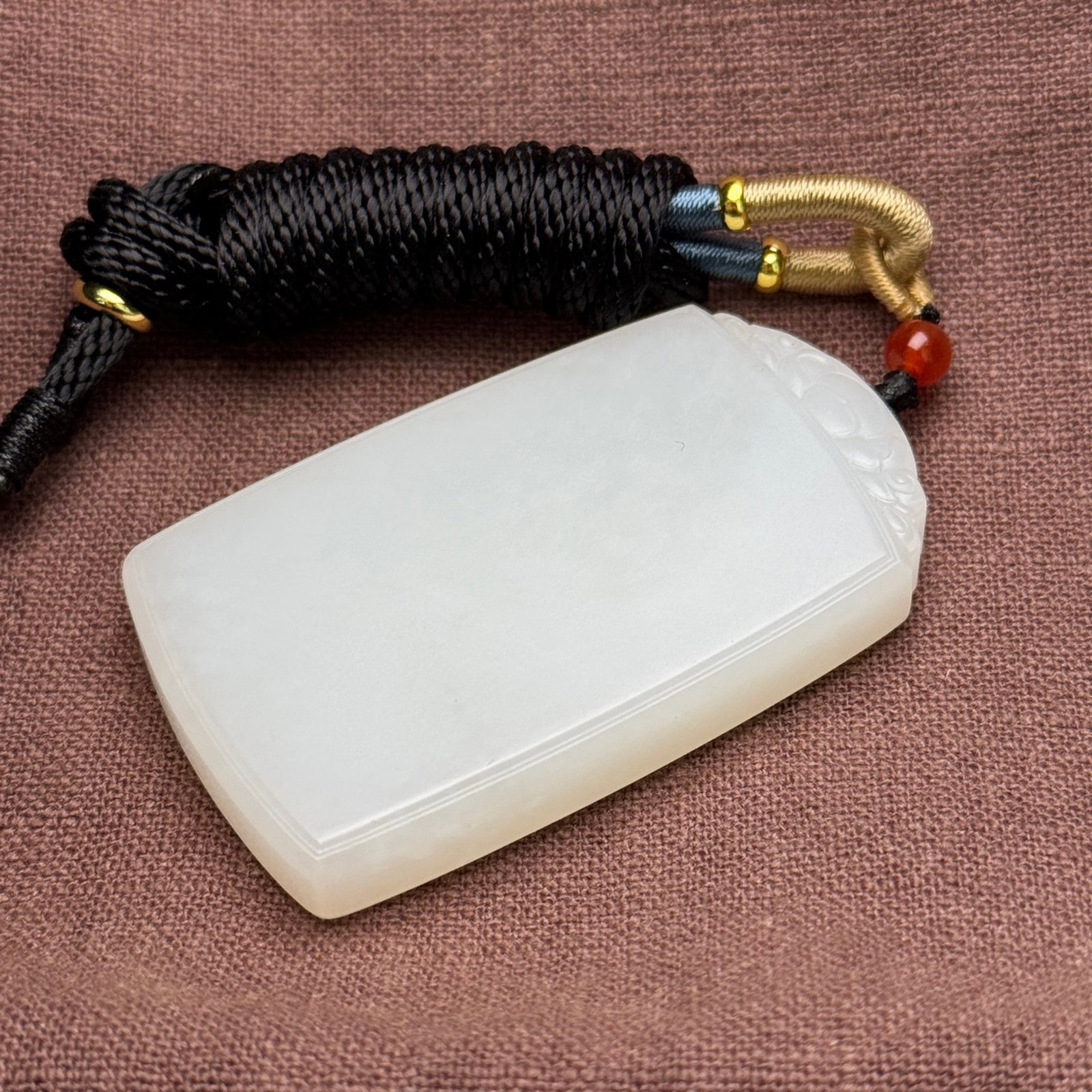 An Exquisite White Jade Pendant - 4