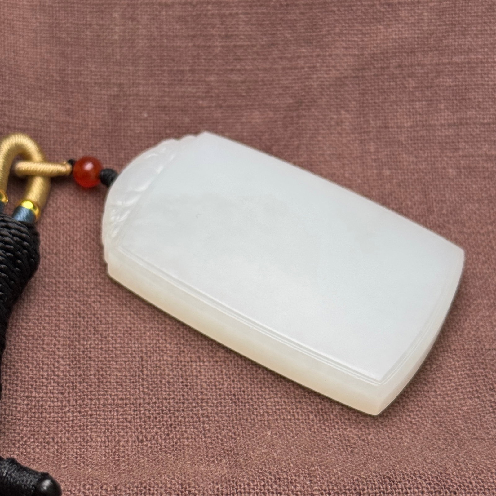An Exquisite White Jade Pendant - 5