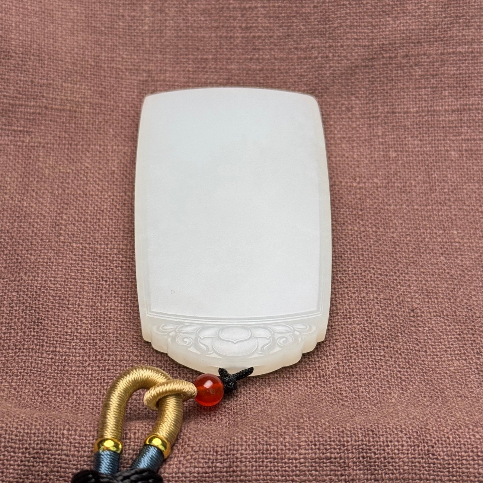 An Exquisite White Jade Pendant - 6