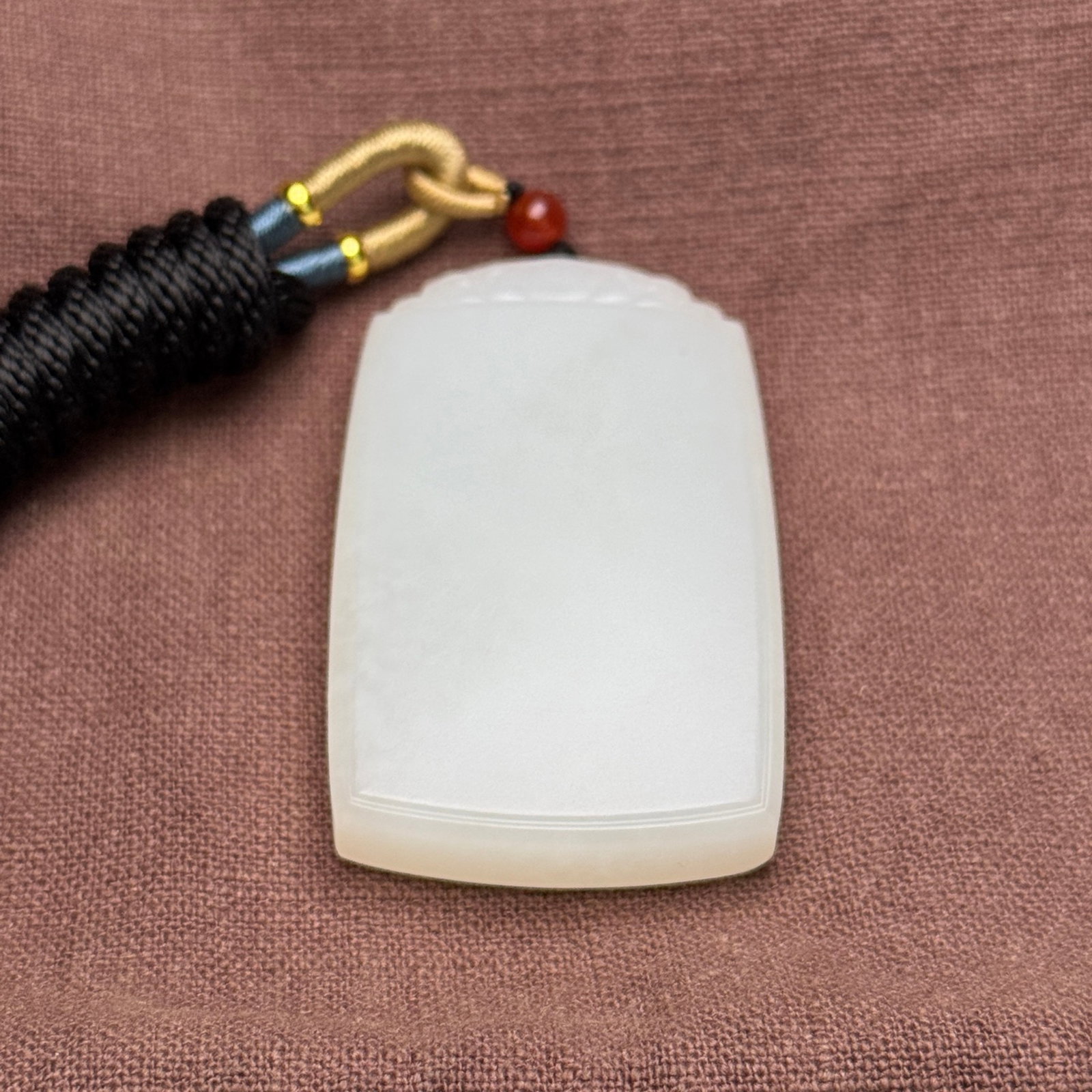 An Exquisite White Jade Pendant - 7